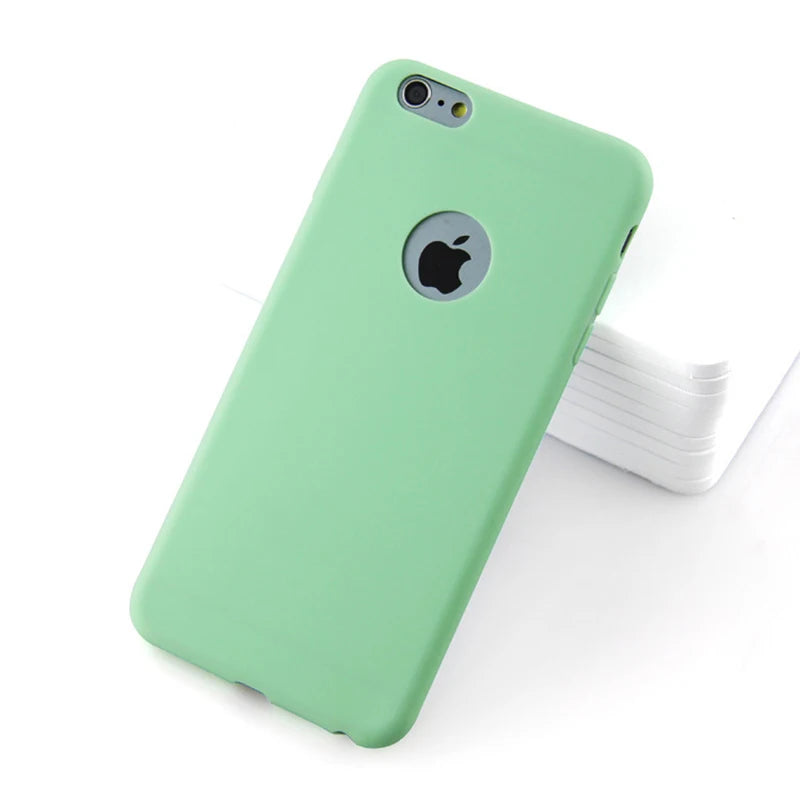 Silicone Case for iPhone 6S 6 7 8 Plus SE 2020 Case For iphone 12 mini 11 Pro 11Pro Max X XS MAX XR Phone Cover Casing Coque