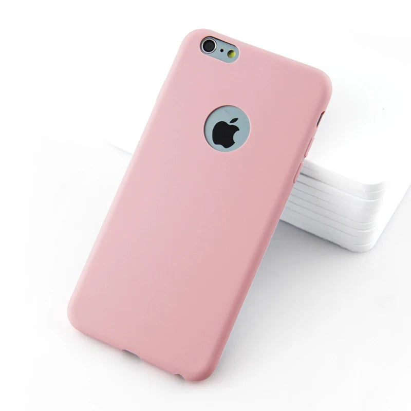 Silicone Case for iPhone 6S 6 7 8 Plus SE 2020 Case For iphone 12 mini 11 Pro 11Pro Max X XS MAX XR Phone Cover Casing Coque