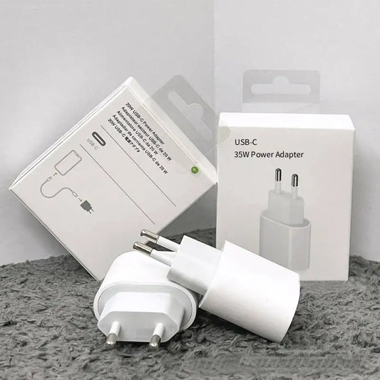 Chargeur rapide PD USB C 35W, pour iPhone 17 16 15 Pro Max 11 12 13 14, adaptateur d'alimentation X XS 8, charge rapide, accessoires de téléphone