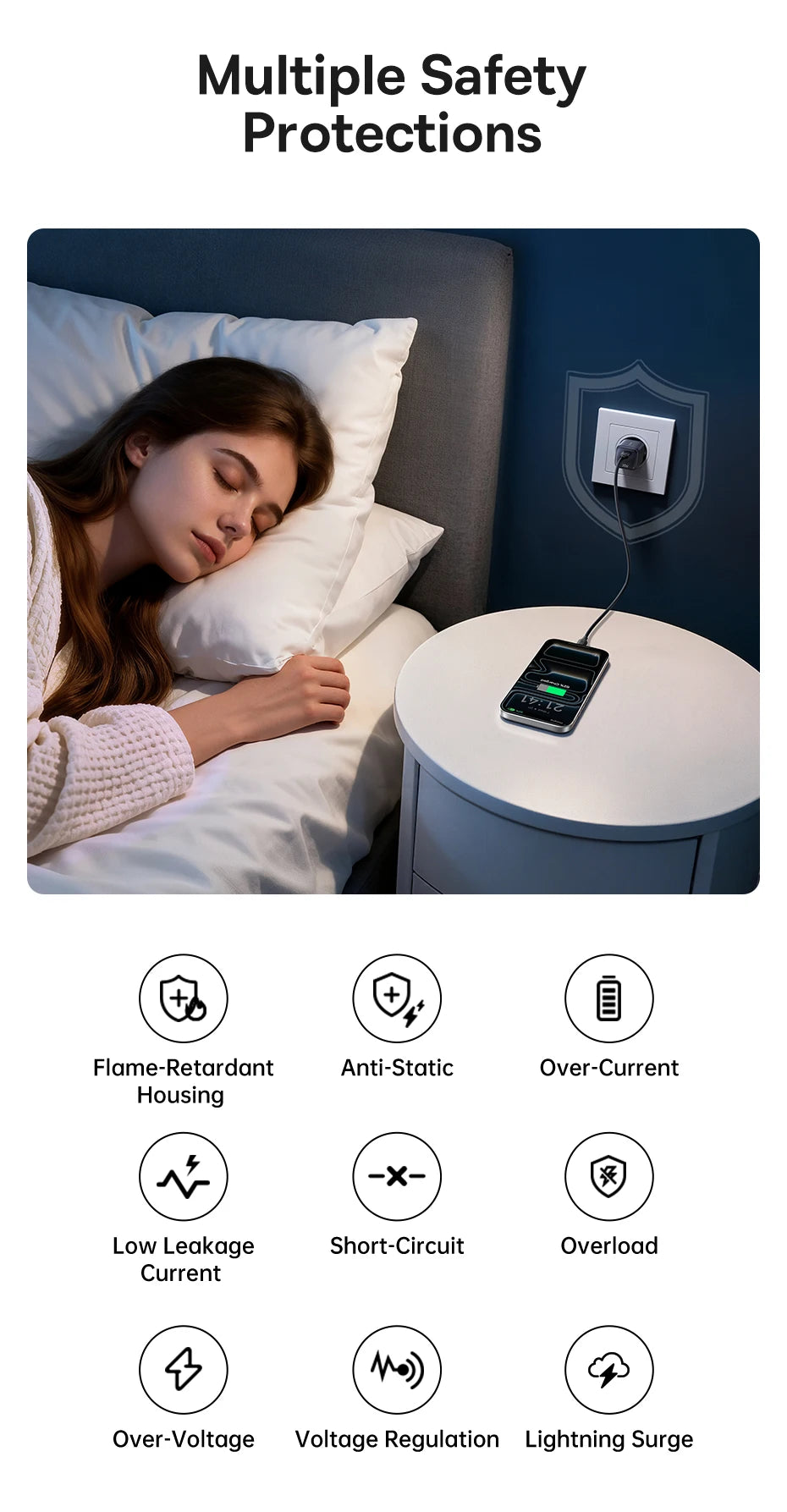 Chargeur GaN 30W Baseus, chargeur PD pour iPhone 17 16 15 14 13 12 Max, chargeur rapide PD3.0 QC3.0, chargeur de téléphone Type C, chargeur de tablette