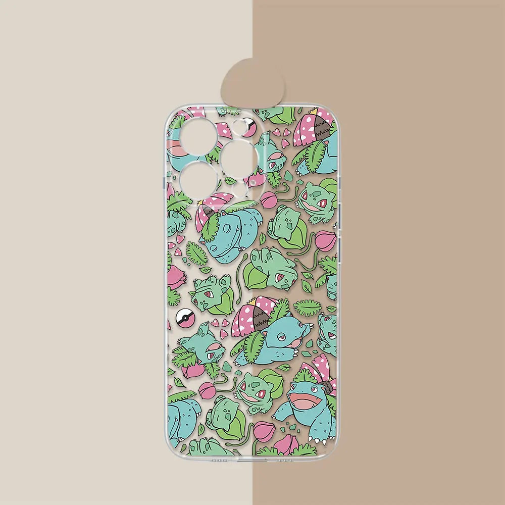 Pokemon Charizard Pikachu Anime Coque For iPhone 17 Air 16e 16 Case 15 14 13 12 11 17 16 Plus Pro Max 17 Translucent Phone Cover