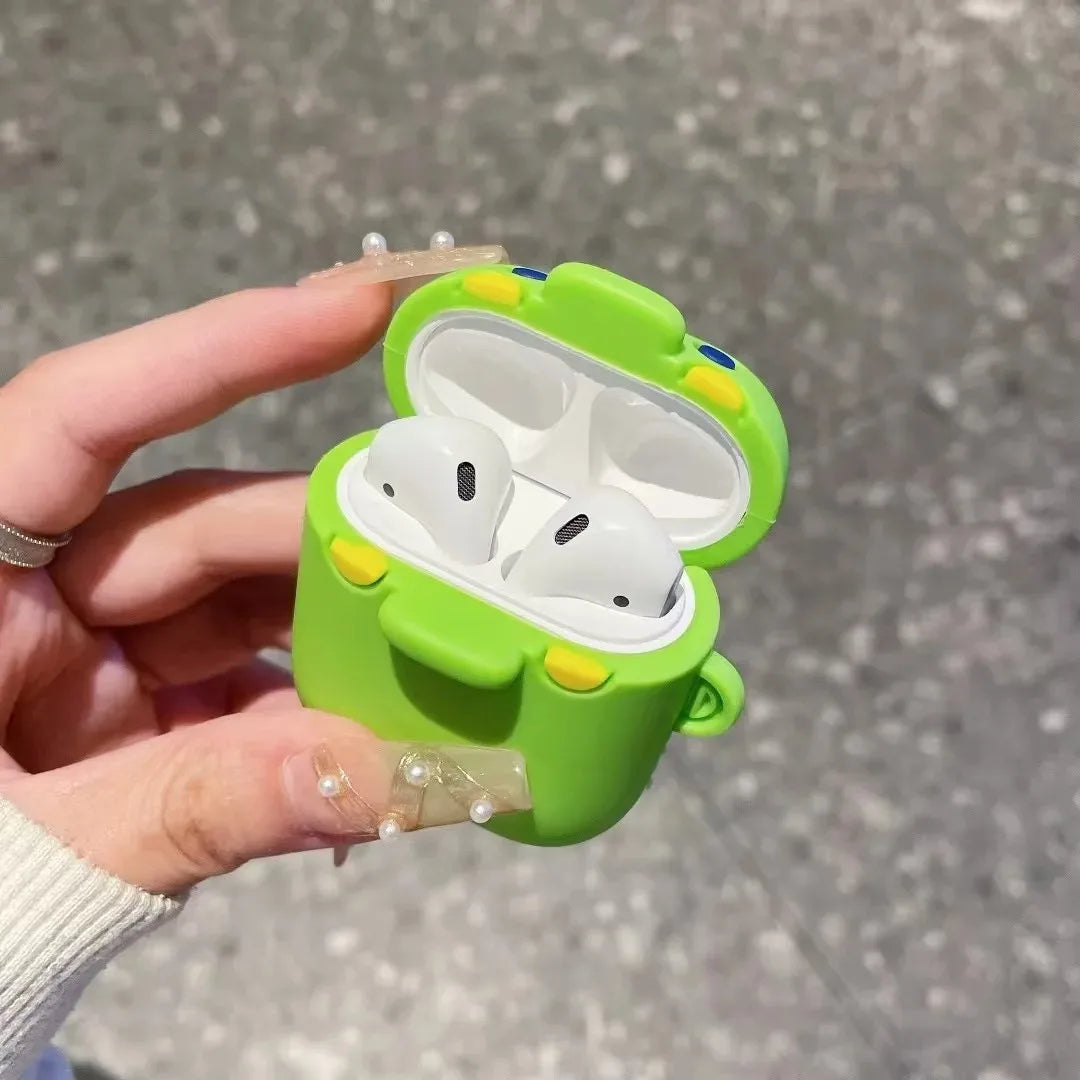 3D Cute Funny Tamagotchi Big Mouth Earphone Accessories Case Protective Sleeve Cover Suitable For Airpods1/2/3/4/Pro/Pro2/Pro3