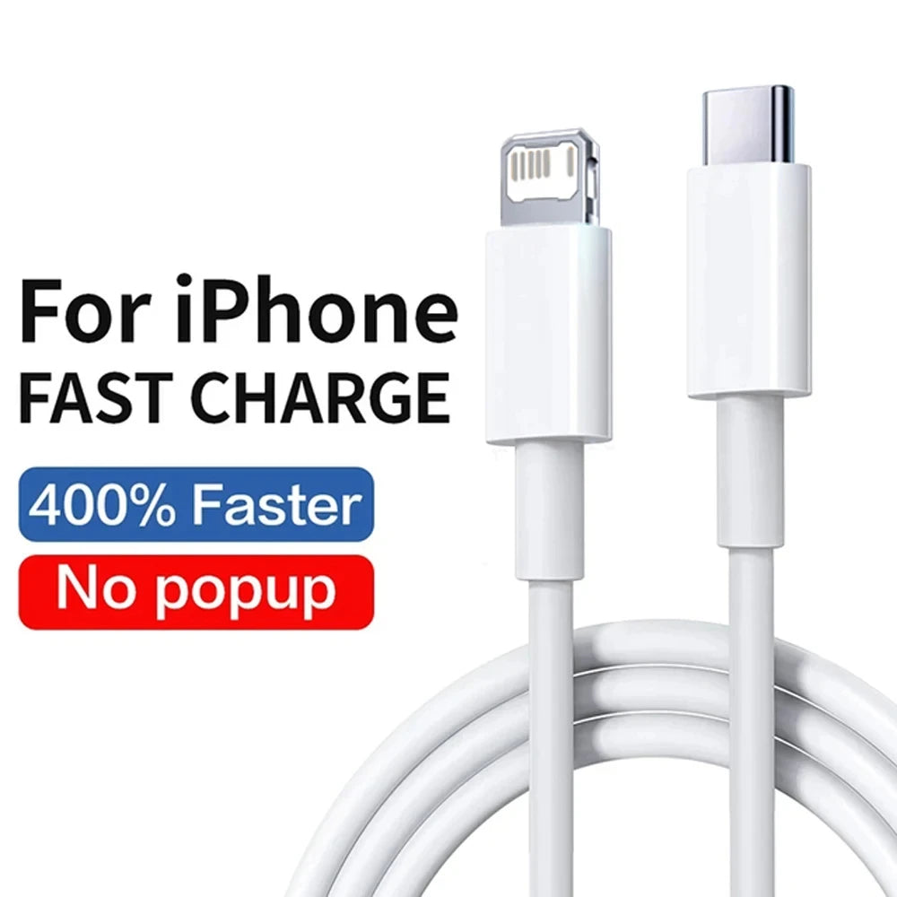 Original Pd 30w USB C charge rapide pour iPhone 13 12 11 14 pro Max 7 8 plus Mini XS xr x charge rapide câble USB type C pour chargeur iPhone