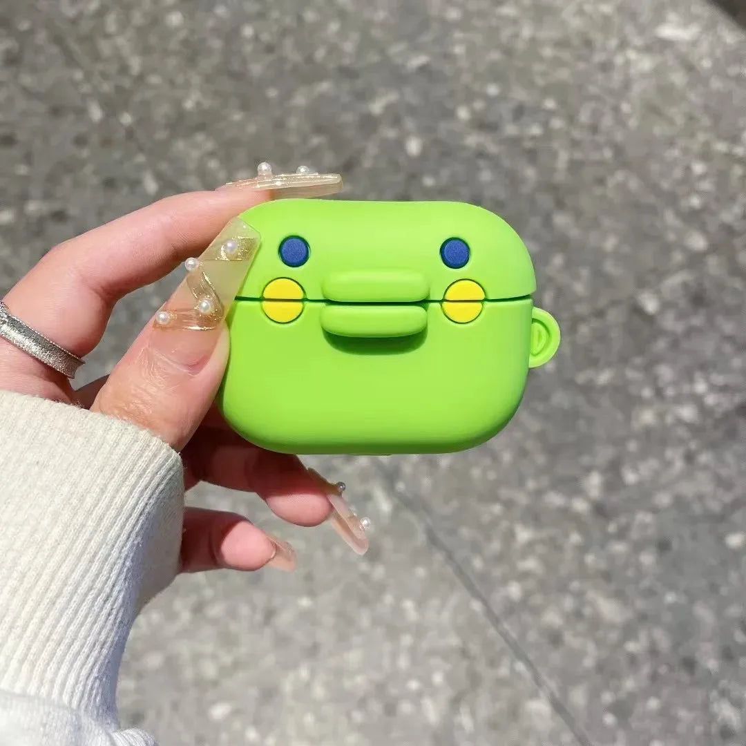 3D Cute Funny Tamagotchi Big Mouth Earphone Accessories Case Protective Sleeve Cover Suitable For Airpods1/2/3/4/Pro/Pro2/Pro3