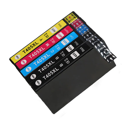 5er Set Druckerpatronen kompatibel mit Epson 405XL – 2x Schwarz, Cyan, Magenta, Gelb – je ca. 27 ml